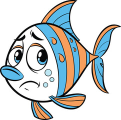 cartoon fish vector illustration