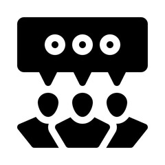 Discussion Forum glyph icon