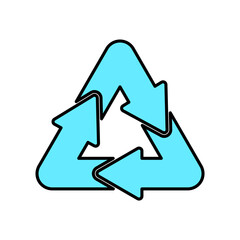 Icon a recyclable, isolated against a clean background.