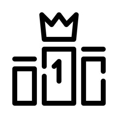 Leaderboard line icon