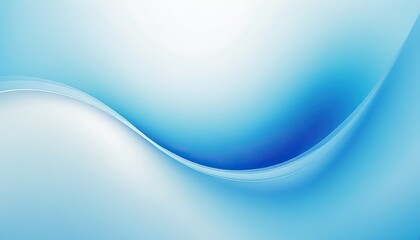 Fototapeta premium Abstract light blue gradient background with elegant wave for modern design