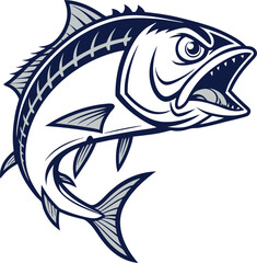 vector illustration of a fish