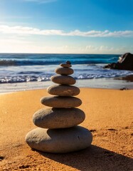 image of wellness and mindfulness with a stacked 