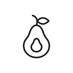 Avocado icons vector icon design. modern flat and line design