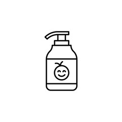 Baby shampoo icons vector icon design. modern flat and line design