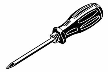 Fototapeta premium screwdriver silhouette vector 
