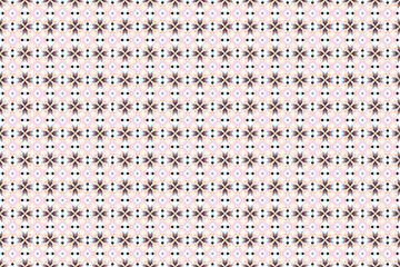 seamless graphical minimalistic unusual flower pattern, Abstract vector abstract circular pattern of ovals ,summer time, holidays, naive floral on pastel pink background, ditsy sketchy textile print 