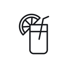 Lemonade icons vector icon design. modern flat and line design