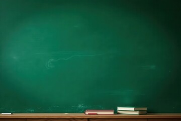 Deep green chalkboard with visible chalk strokes Grainy, matte finish, learning concept , green, chalkboard, element