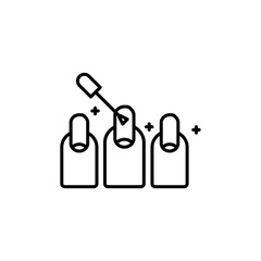 Manicure icons vector icon design. modern flat and line design