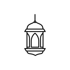 Ramadan lantern icons vector icon design. modern flat and line design