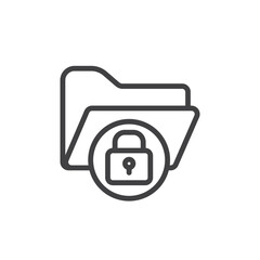 Secret folder icons vector icon design. modern flat and line design