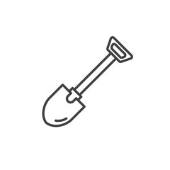 Shovel icons vector icon design. modern flat and line design