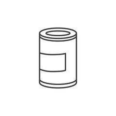 Tin can icons vector icon design. modern flat and line design