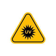 UV light do not look signs vector icon design. modern flat and line design