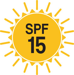 SPF 15. Sun Protection Factor (SPF) for Skincare Product
