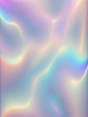 A soft, dreamy pastel background featuring flowing waves of iridescent colors, blending shades of pink, blue, and lavender.