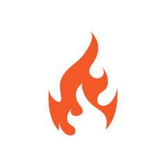 fire logo icon illustration flat