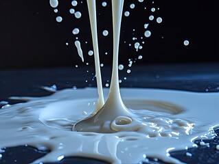 Milk Splash for Dark Background.