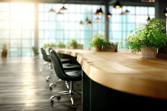 Modern open-plan workspace with natural light
