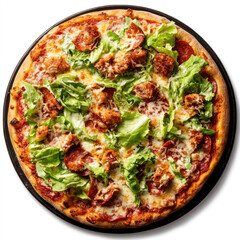 pizza isolated on white