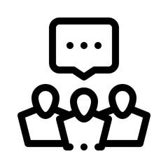 Focus group line icon