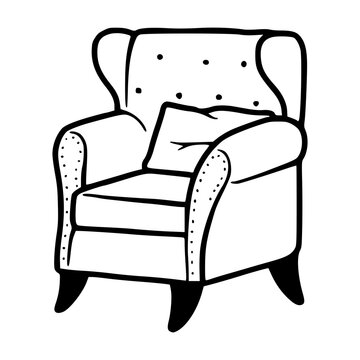 recommend clip art: furniture armchair outline design
