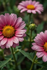 Obraz premium close up of pink daisy