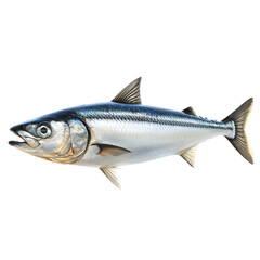 Obraz premium fresh fish on white background PNG Isolated on Transparent Background