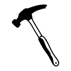 claw hammer vector illustration