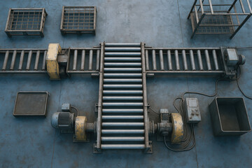 stagnation in economy can be seen in unused machinery and equipment that lie idle in this industrial setting
