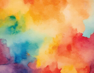 Abstract colourful watercolour hand painted spot. Artistic creative background