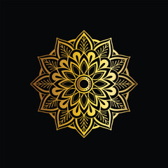 Download Mandala design in golden color Stock Vector and explore similar vectors at Adobe Stock