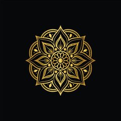 Download Mandala design in golden color Stock Vector and explore similar vectors at Adobe Stock