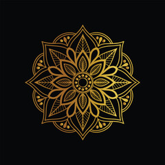 Download Mandala design in golden color Stock Vector and explore similar vectors at Adobe Stock