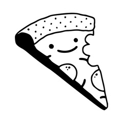 funny pizza character design
