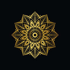 Download Mandala design in golden color Stock Vector and explore similar vectors at Adobe Stock