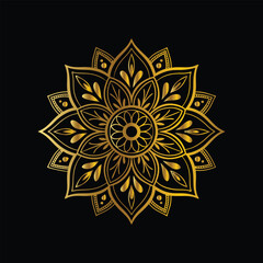 Download Mandala design in golden color Stock Vector and explore similar vectors at Adobe Stock