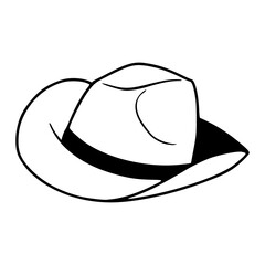 men's hat icon vector