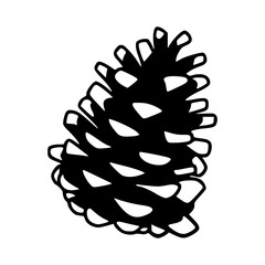 autumn pinecone drawing