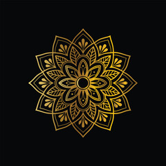 Download Mandala design in golden color Stock Vector and explore similar vectors at Adobe Stock