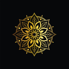 Download Mandala design in golden color Stock Vector and explore similar vectors at Adobe Stock