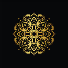 Download Mandala design in golden color Stock Vector and explore similar vectors at Adobe Stock