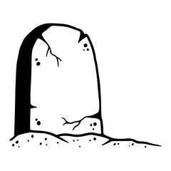simple tombstone outline