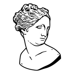 antique sculpture drawing