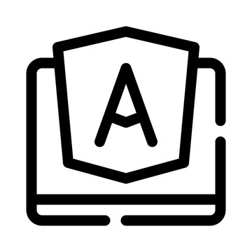 Angular line icon