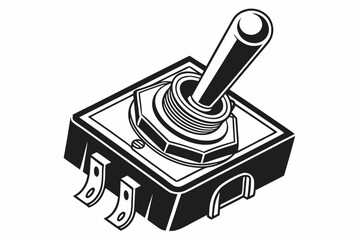 toggle switch  silhouette vector 