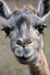 Obraz premium ラマの正面顔