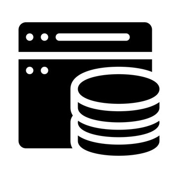 Database glyph icon