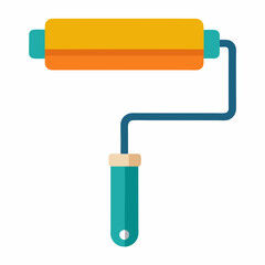 paint roller vector illustration